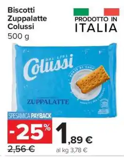 Carrefour Biscotti Zuppalatte Colussi offerta