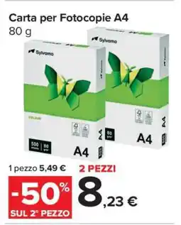 Carrefour Carta per Fotocopie A4 offerta