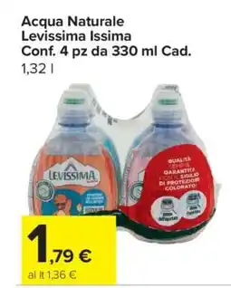 Carrefour ACQUA NATURALE LEVISSIMA ISSIMA offerta