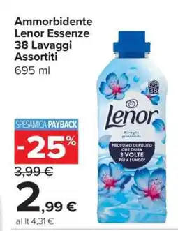Carrefour Ammorbidente Lenor Essenze 38 Lavaggi Assortiti offerta