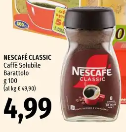 Emi Market Nescafé Classic Caffè Solubile Barattolo offerta