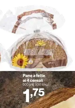In'S Mercato Pane a fette ai 4 cereali offerta