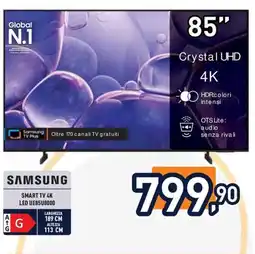 Unieuro Samsung Smart TV 4K offerta