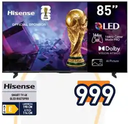 Unieuro Hisense SMART TV 4K QLED 85Q7S PRO offerta