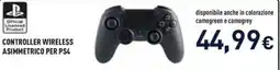 Unieuro Controller wireless asimmetrico per PS4 offerta