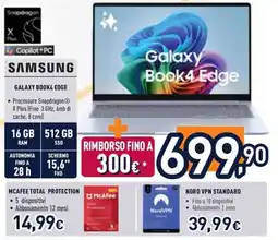 Unieuro Samsung Galaxy Book4 Edge offerta