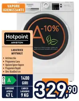 Unieuro Lavatrice Hotpoint Ariston NF97WKIT offerta