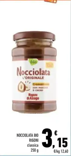 Conad Margherita Nocciolata bio Rigoni classica offerta