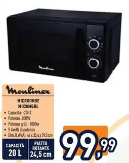 Unieuro Microonde Moulinex offerta