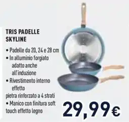 Unieuro Tris padelle skyline offerta