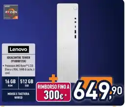 Unieuro Lenovo Ideacentre Tower offerta