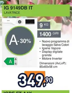 Unieuro Lavatrice offerta