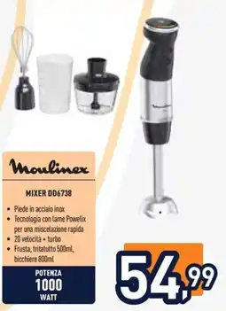 Unieuro Moulinex Mixer DD6738 offerta