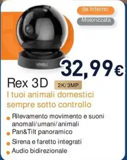 Unieuro Rex 3D offerta