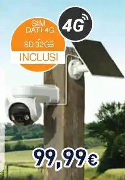 Unieuro Telecamera 4G offerta