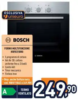 Unieuro Forno multifunzione Bosch offerta