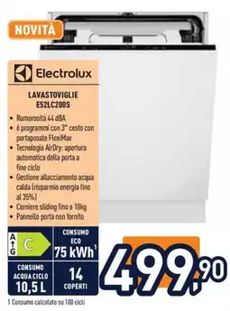 Unieuro Electrolux lavastoviglie E52LC200S offerta