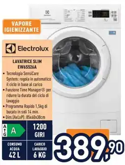 Unieuro Lavatrice slim Electrolux offerta
