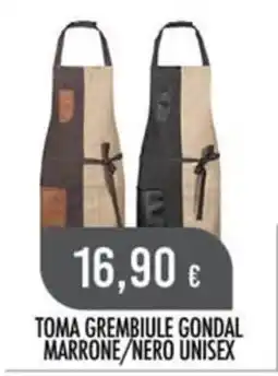 Scelgo Toma grembiule gondal marrone/nero unisex offerta
