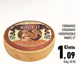 Conad City Formaggio stagionato verdepascolo Monte 27 offerta
