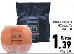 Conad Margherita Prosciutto cotto Martelli offerta