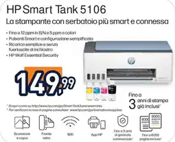 Unieuro HP Smart Tank 5106 offerta