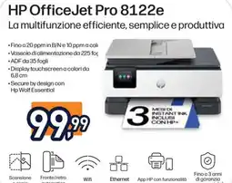 Unieuro HP OfficeJet Pro 8122e offerta