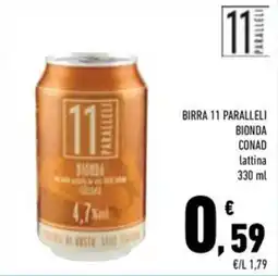 Conad Superstore Birra 11 Paralleli Bionda offerta
