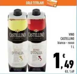 Conad Superstore Vino Castellino bianco - rosso offerta