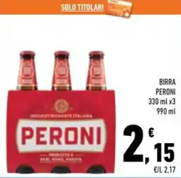 Conad Superstore Birra Peroni offerta