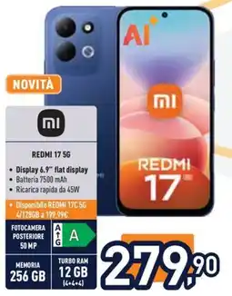 Unieuro Redmi 17 5G offerta