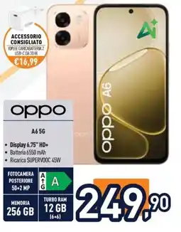 Unieuro Oppo A6 5G offerta
