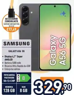 Unieuro Samsung Galaxy A56 5G offerta