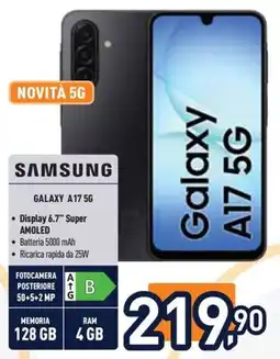 Unieuro Samsung Galaxy A17 5G offerta