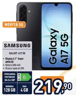 Unieuro Samsung Galaxy A17 5G offerta