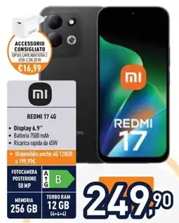 Unieuro Redmi 17 4G offerta
