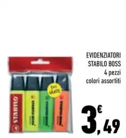 Conad City Evidenziatori Stabilo Boss offerta