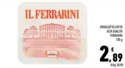 Conad Margherita Prosciutto cotto alta qualità Ferrarini offerta