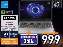 Unieuro Lenovo LOQ GAMING offerta