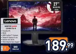 Unieuro Lenovo Monitor Gaming Legion 27Q-10 offerta