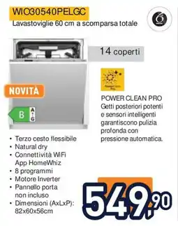 Unieuro Lavastoviglie 60 cm a scomparsa totale offerta