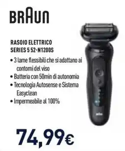 Unieuro Rasoio elettrico Braun Series 5 52-N1200S offerta