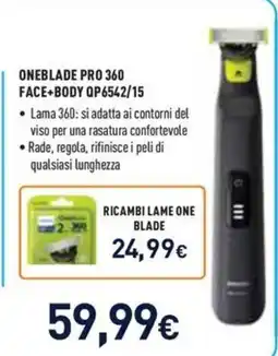 Unieuro OneBlade Pro 360 Face+Body offerta