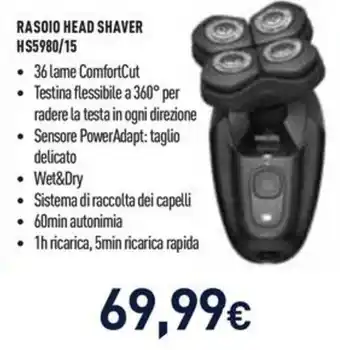Unieuro Rasoio head shaver offerta