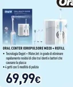 Unieuro Oral Center idropulsore MD20 offerta