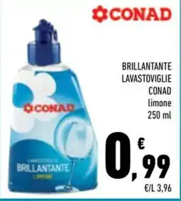 Conad Margherita Brillantante lavastoviglie Conad limone offerta