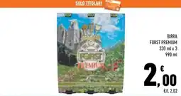Conad Margherita Birra Forst Premium offerta