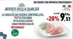 Conad City Petto di pollo intero CONAD Percorso Qualità offerta