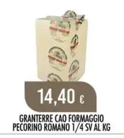 Scelgo Granterre cao formaggio pecorino romano offerta