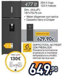 Unieuro Whirlpool guzzini offerta